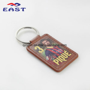 Customized Color Printing Man Pattern Leather Key Chain